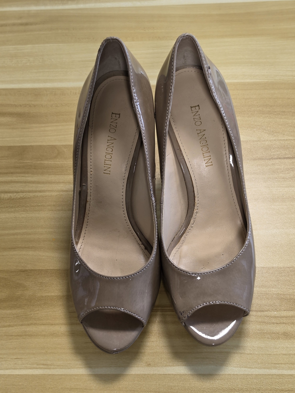 Enzo Angiolini Women’s Tuape Patent Peep-Toe Heels